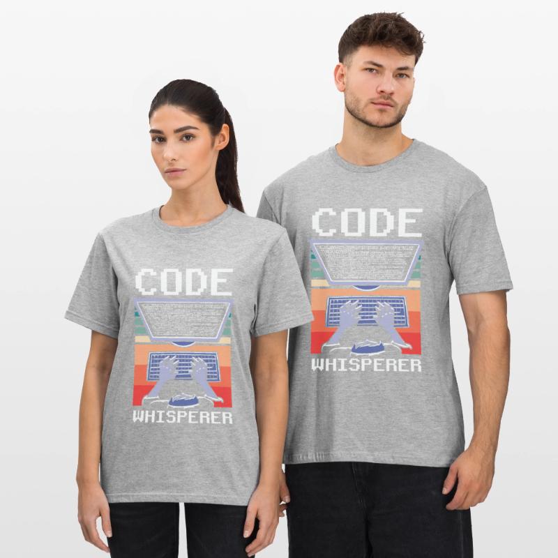 Code Flüsterer Programmierer Coding Coder Unisex Polycotton T-Shirt