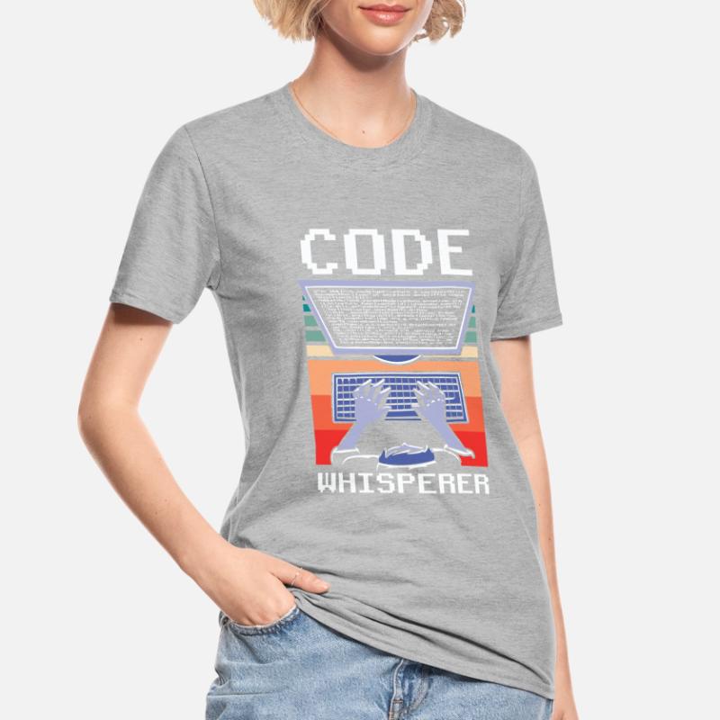 Code Flüsterer Programmierer Coding Coder Unisex Polycotton T-Shirt