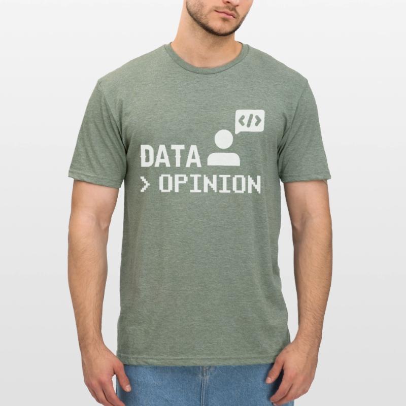 Data > Opinion Programmeur Codeur Codeur T-shirt polycoton Unisexe