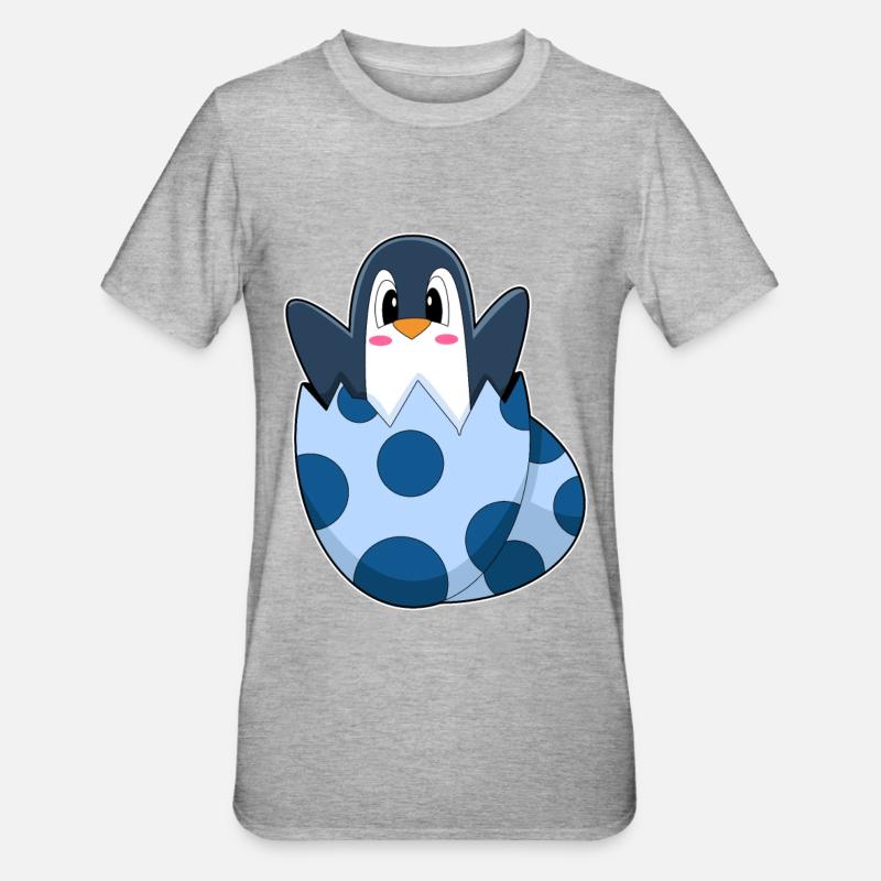 Oeuf de pingouin - T-shirt polycoton Unisexe - gris chiné