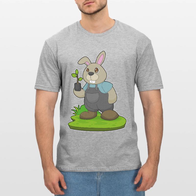 Plantule d’éleveur de lapins T-shirt polycoton Unisexe