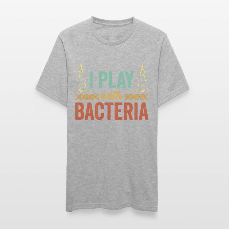 Je joue avec des microscopes bactériens microscope T-shirt polycoton Unisexe