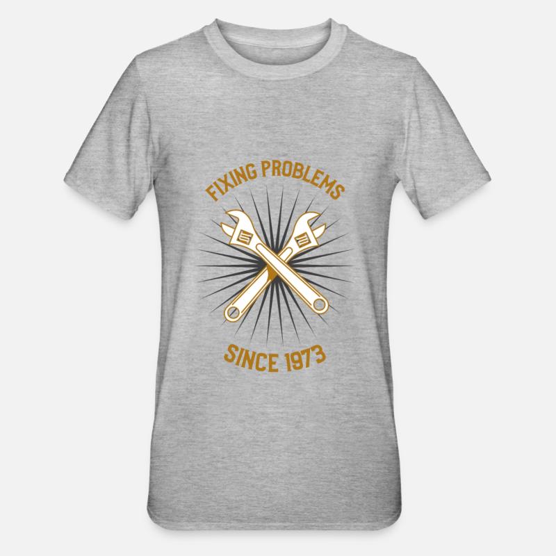 Fixing Problems Since 1873 - Unisex Polycotton T-Shirt - heather grey