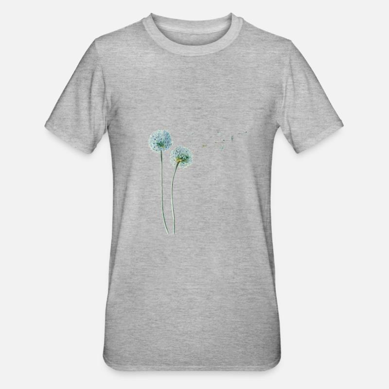 Löwenzahn Pissenlit - T-shirt polycoton Unisexe - gris chiné