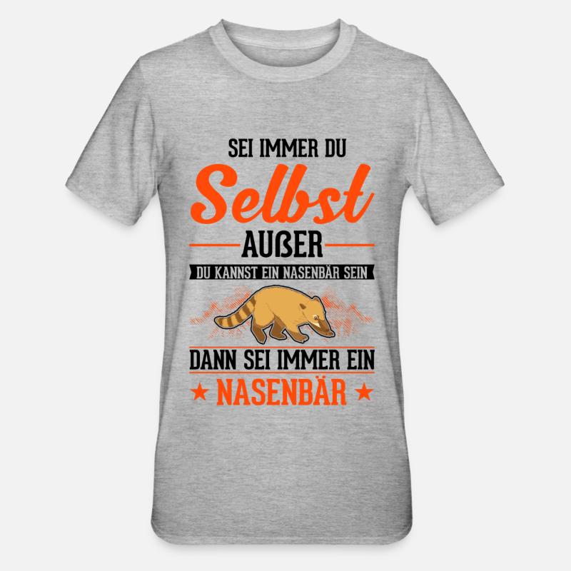 Coati Coati Proboscis Ours - T-shirt polycoton Unisexe - gris chiné