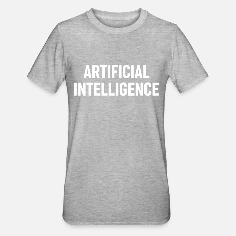 Intelligenza artificiale AI - Intelligenza artificiale - Maglietta unisex, mix cotone e poliestere - grigio melange