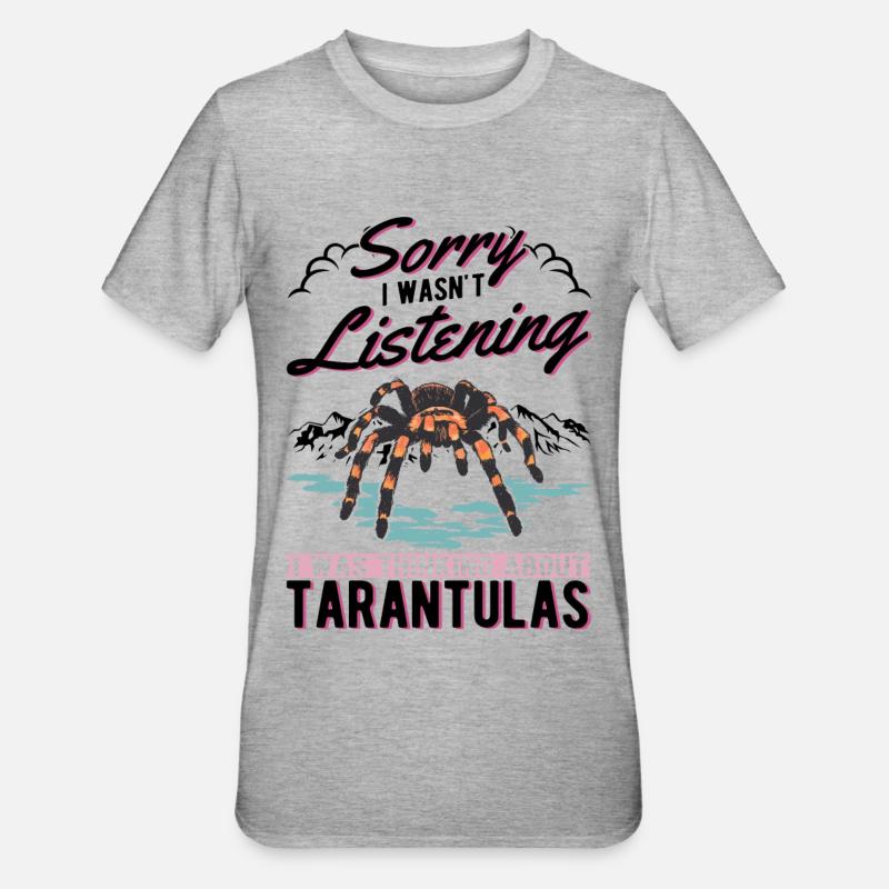 Tarentule Cadeau Araignée Tarentule - T-shirt polycoton Unisexe - gris chiné