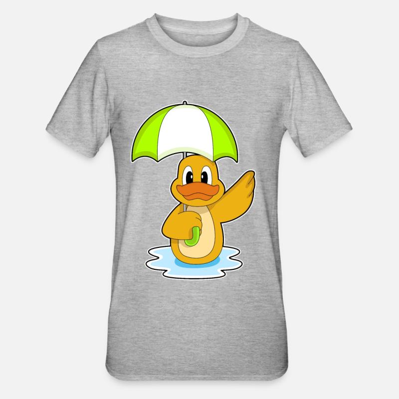 Parapluie de canard - T-shirt polycoton Unisexe - gris chiné