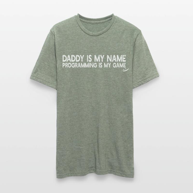 Computer Programmer Daddy is my name Programming i Unisex Polycotton T-Shirt