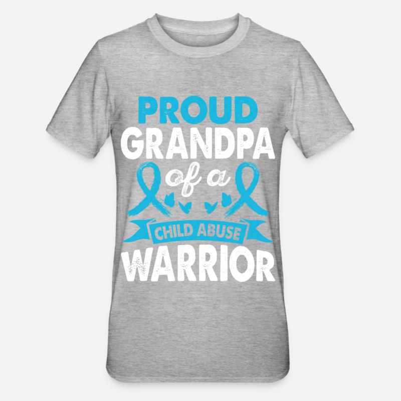 Papi de la - T-shirt polycoton Unisexe - gris chiné