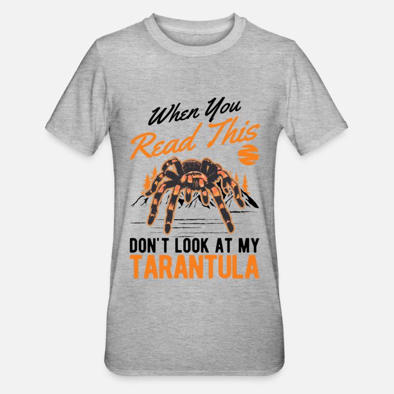Tarentule Cadeau Araignée Tarentule - T-shirt polycoton Unisexe - gris chiné
