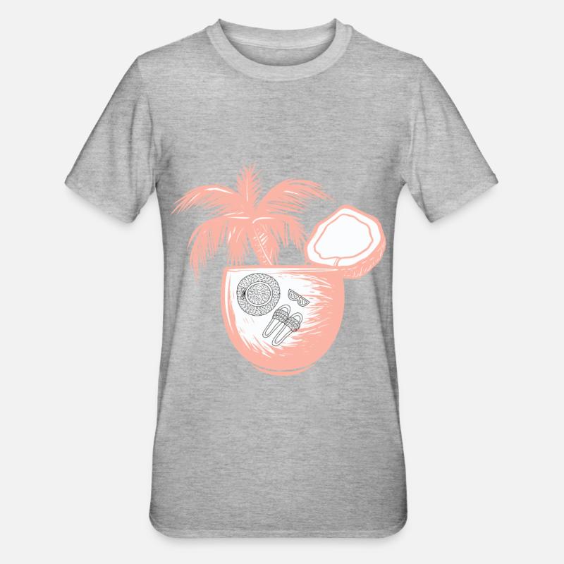 Vacances Vacances - T-shirt polycoton Unisexe - gris chiné