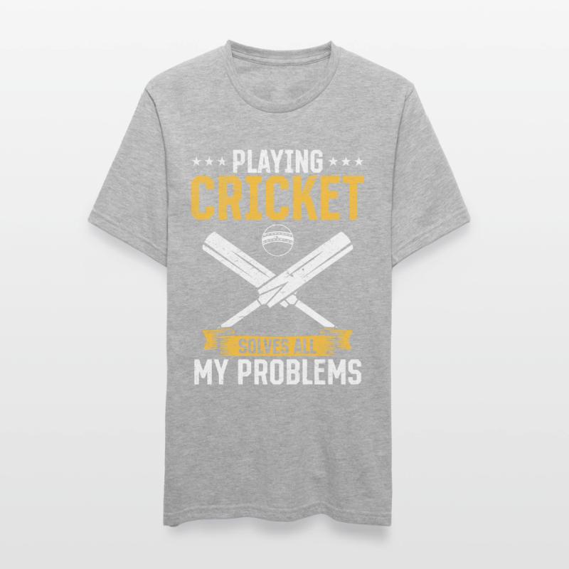 Playing Cricket solves all my problems - Funny Cri Unisex Polycotton T-Shirt