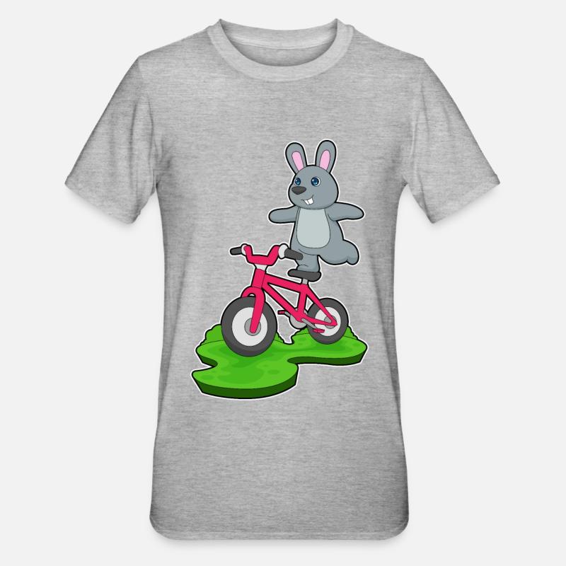 Vélo de lapin - T-shirt polycoton Unisexe - gris chiné