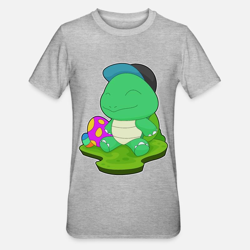 Turtle Easter Easter Eggs - Unisex Polycotton T-Shirt - heather grey