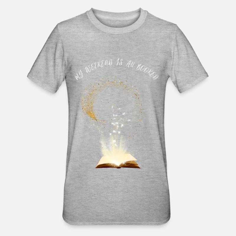 Mon week-end est réservé - T-shirt polycoton Unisexe - gris chiné