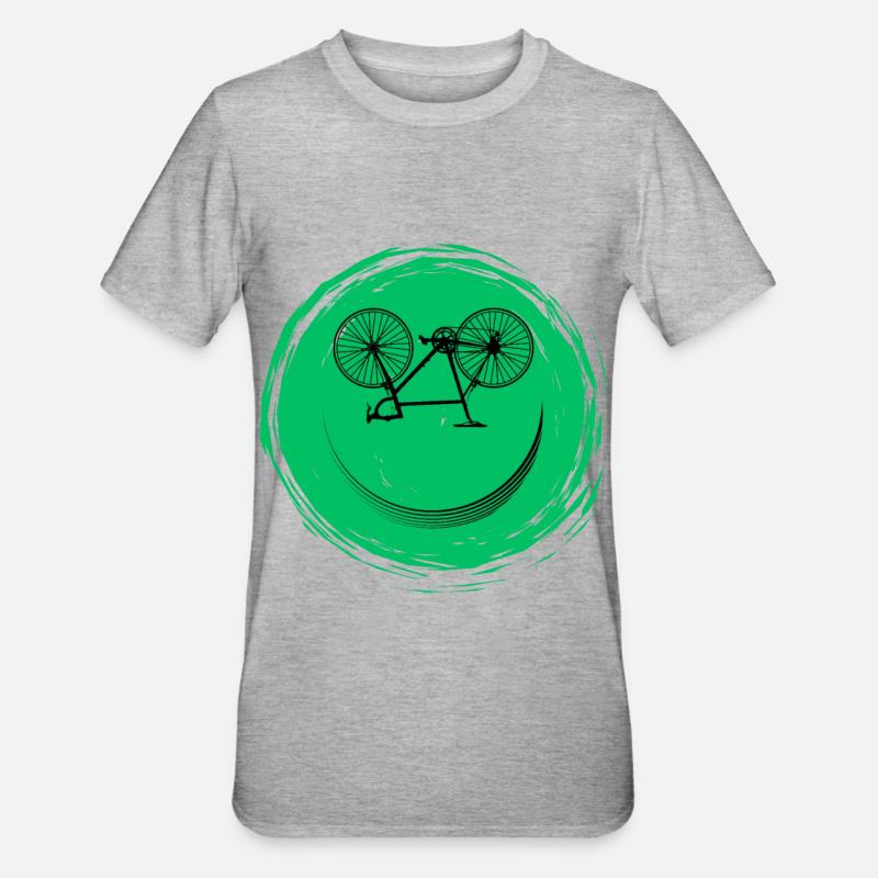 Face de vélo - T-shirt polycoton Unisexe - gris chiné
