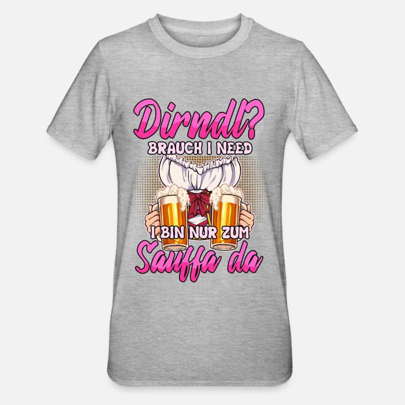 Remplacement de Dirndl - T-shirt polycoton Unisexe - gris chiné