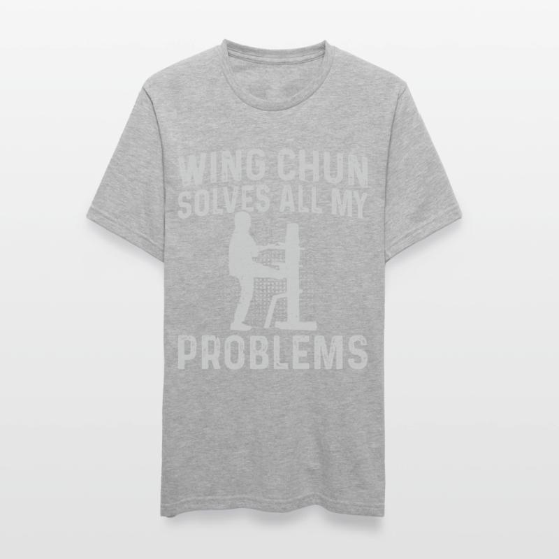 Wing Chun solves all my problems - Wing Chun Marti Unisex Polycotton T-Shirt