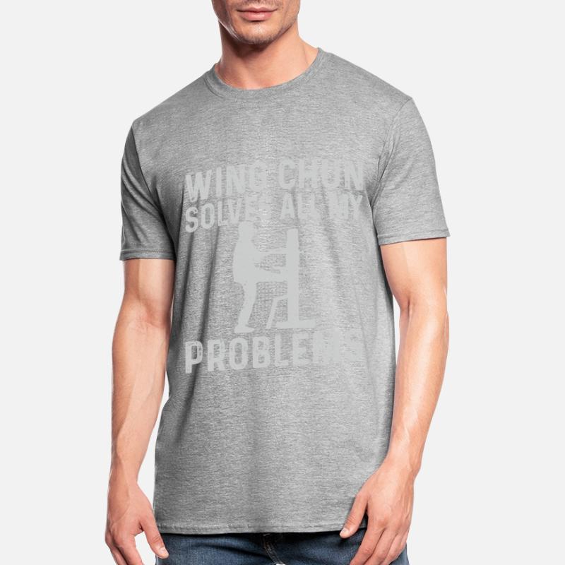Wing Chun solves all my problems - Wing Chun Marti Unisex Polycotton T-Shirt