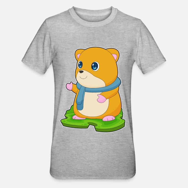 Écharpe Hamster - T-shirt polycoton Unisexe - gris chiné