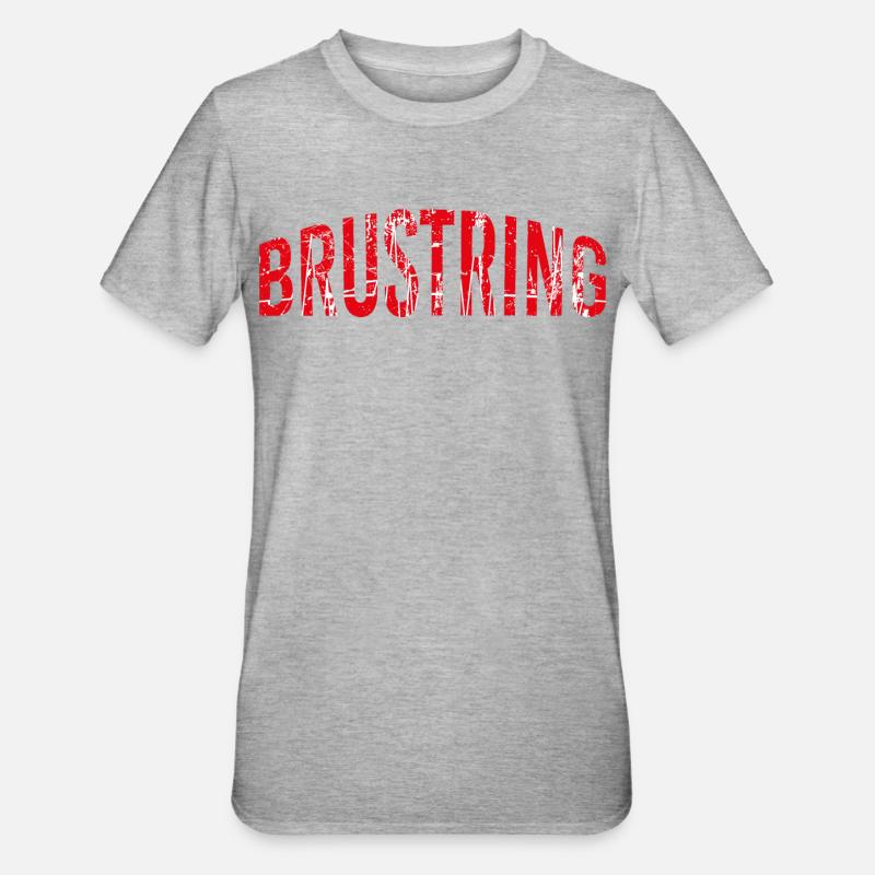 Stuttgart Brustring - Unisex Polycotton T-Shirt - Grau meliert