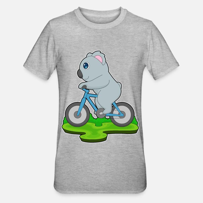 Vélo Koala - T-shirt polycoton Unisexe - gris chiné