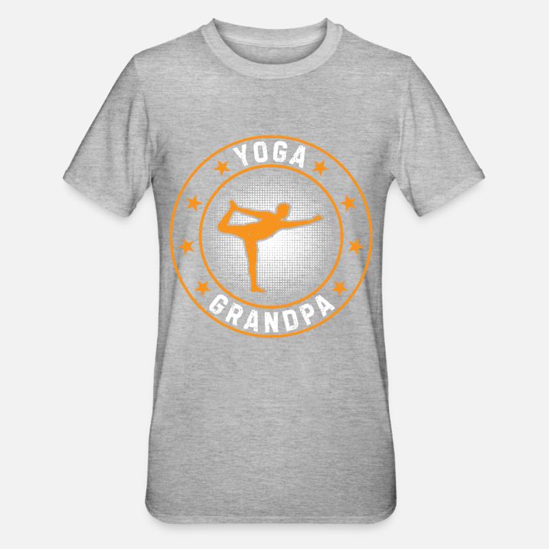 Papi Yoga - T-shirt polycoton Unisexe - gris chiné