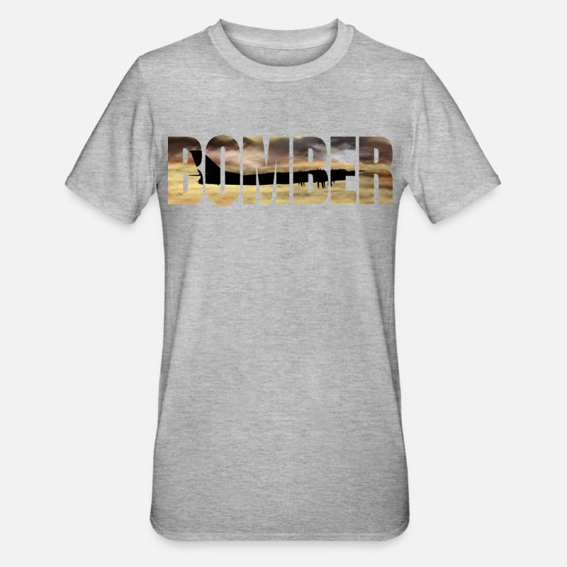 Blouson aviateur Tu-95 - T-shirt polycoton Unisexe - gris chiné