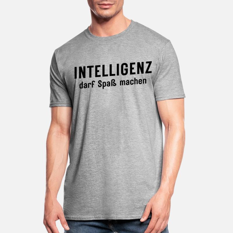 Intelligenz darf Spaß machen Statement Design Unisex Polycotton T-Shirt