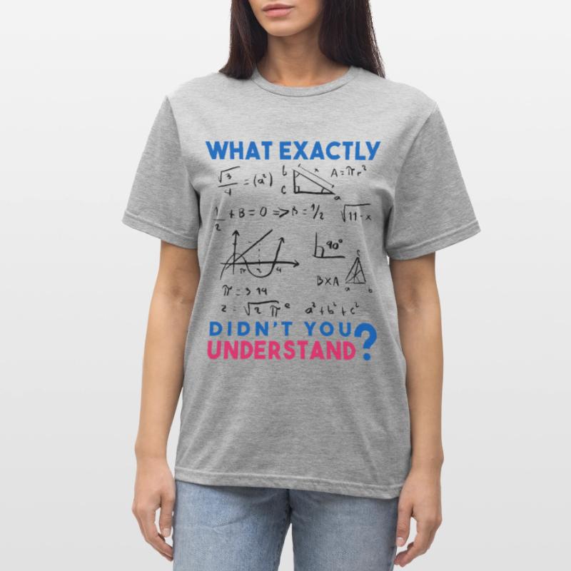Funny Math Jokes, Physics and Math Formulas Saying Unisex Polycotton T-Shirt