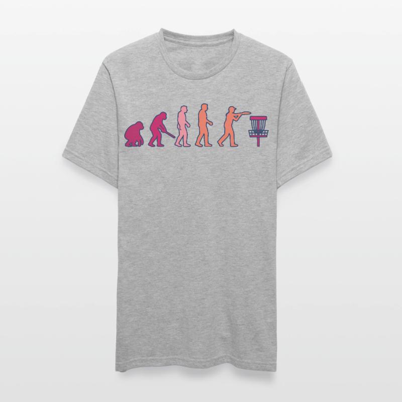 Disc Golf Evolution Drôle de Disc Golfeur Flying Disc T-shirt polycoton Unisexe
