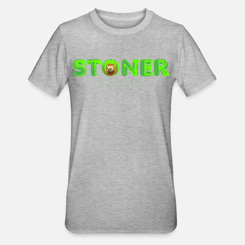 Stoner firstclass_vibes - T-shirt polycoton Unisexe - gris chiné