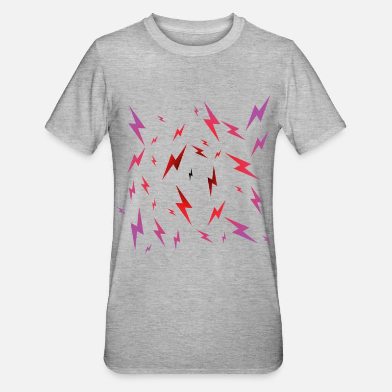 Emo Blitz - Unisex Polycotton T-Shirt - Grau meliert