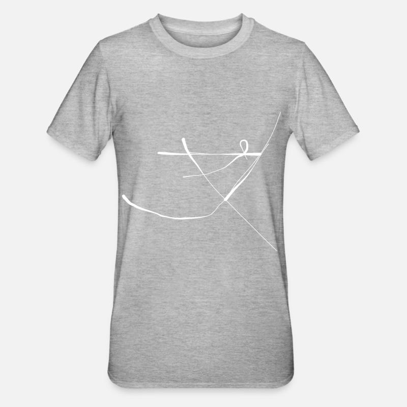 abstrait - T-shirt polycoton Unisexe - gris chiné