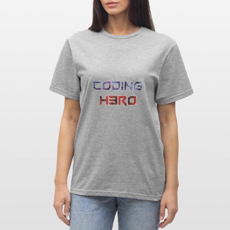 Coding Hero - héros de la programmation T-shirt polycoton Unisexe