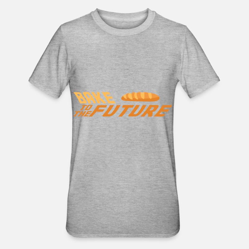 Bäcker - Unisex Polycotton T-Shirt - Grau meliert