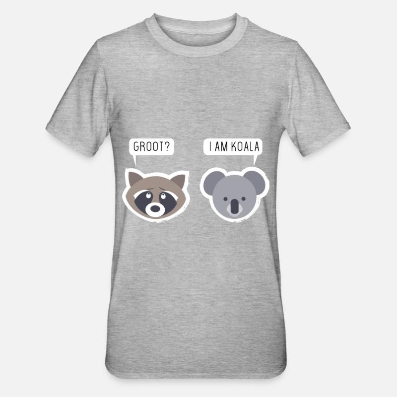koala - T-shirt polycoton Unisexe - gris chiné