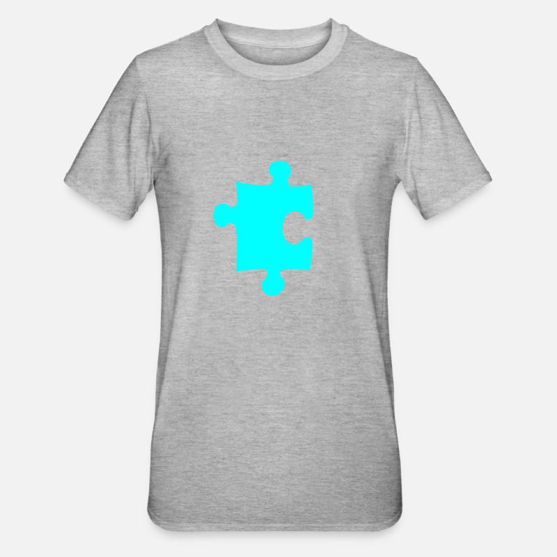Puzzle - T-shirt polycoton Unisexe - gris chiné