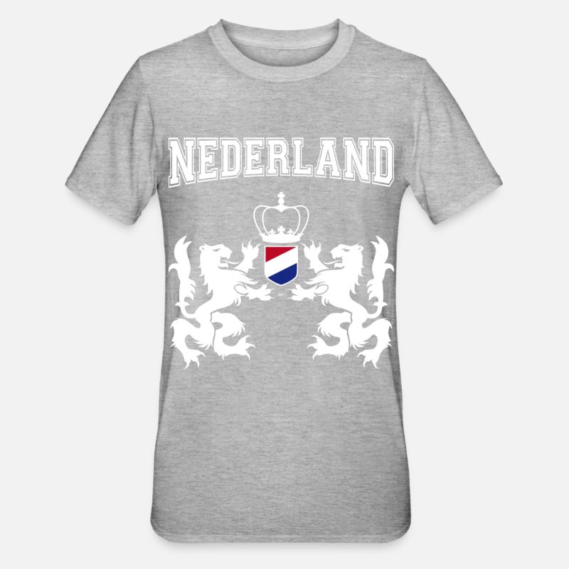 Netherlands - Unisex Polycotton T-Shirt - heather grey
