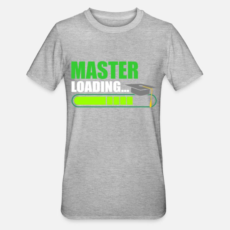 Master Loading Master's degree - Unisex Polycotton T-Shirt - heather grey