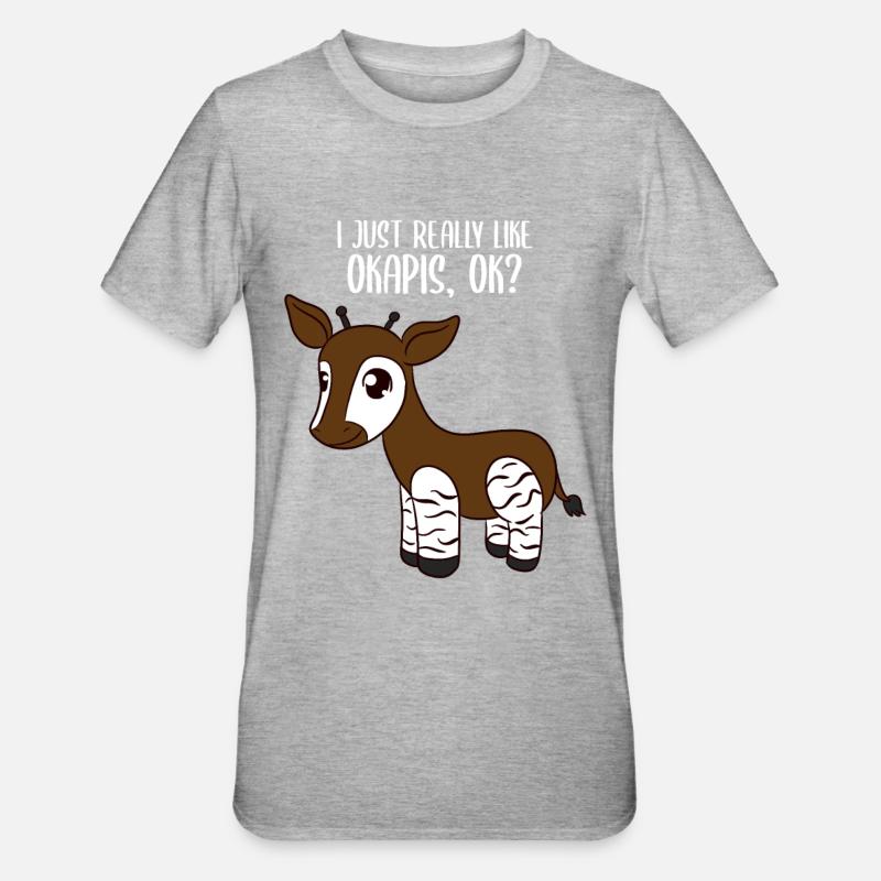 okapi - Unisex Polycotton T-Shirt - heather grey
