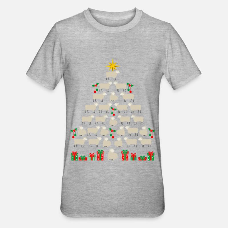 Shepherd Christmas Shepherd Sheep - Unisex Polycotton T-Shirt - heather grey