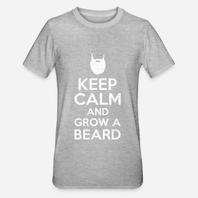 Keep calm Bart - T-shirt polycoton Unisexe - gris chiné