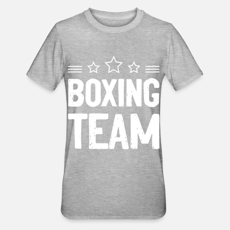 Équipe de boxe - T-shirt polycoton Unisexe - gris chiné
