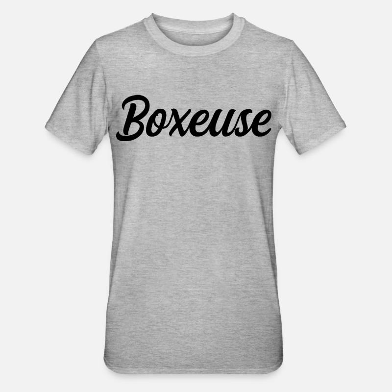 Boxeuse - T-shirt polycoton Unisexe - gris chiné