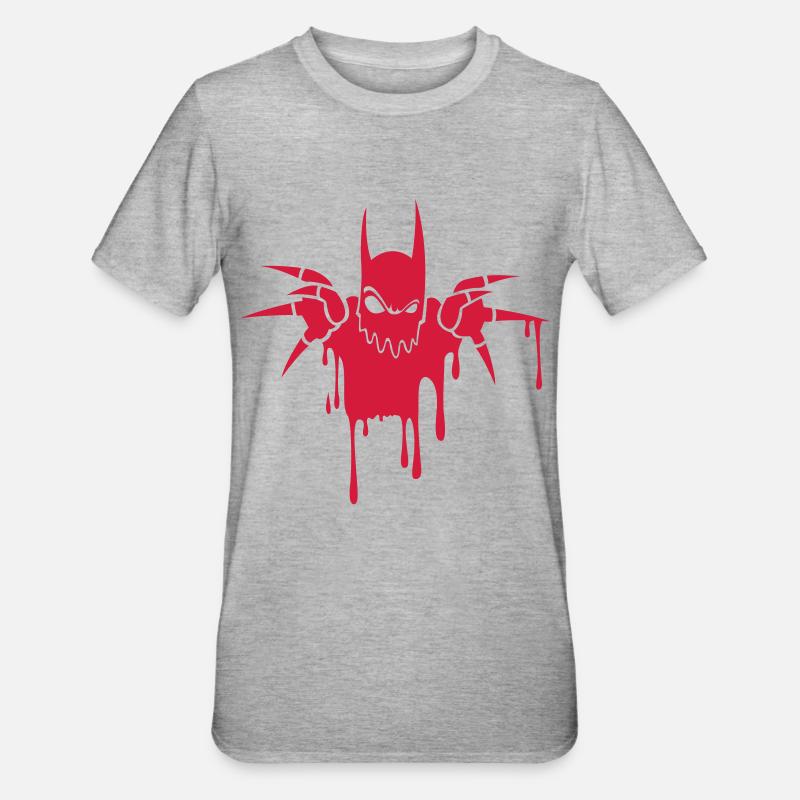 Diable par Won (ABC) - T-shirt polycoton Unisexe - gris chiné