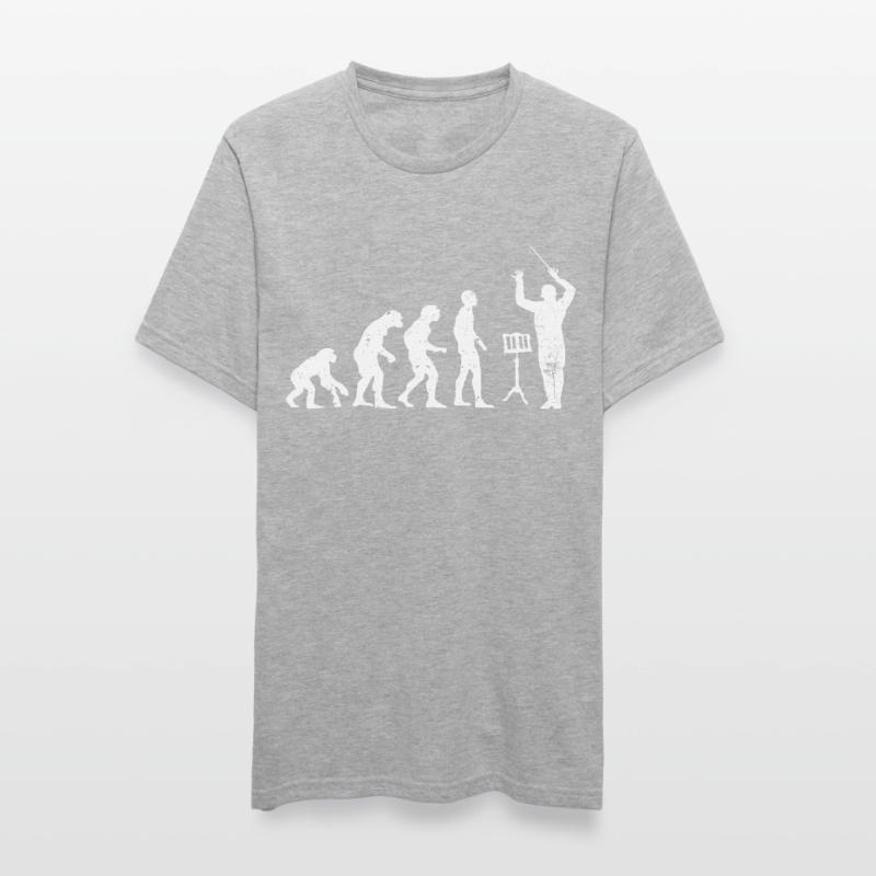 Dirigent Evolution Musiker Geschenkidee Unisex Polycotton T-Shirt