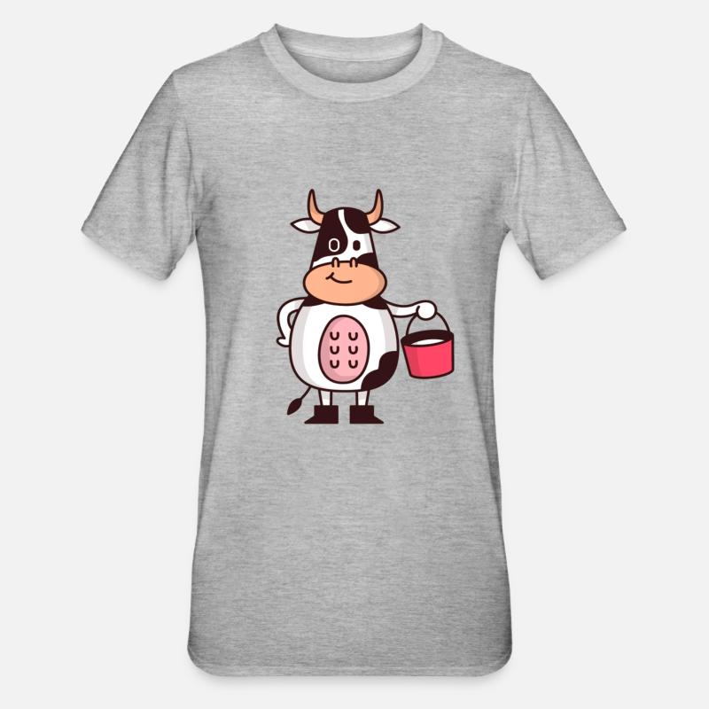 Vaches vache - T-shirt polycoton Unisexe - gris chiné