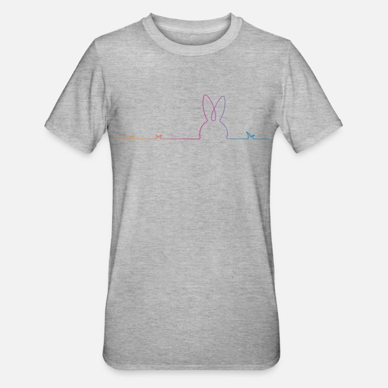 Easter Bunny Easter - Unisex Polycotton T-Shirt - heather grey